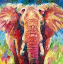 Paintings: Africa, Big daddy 13, 100 x 100 cm, oil on canvas, € 3300,-