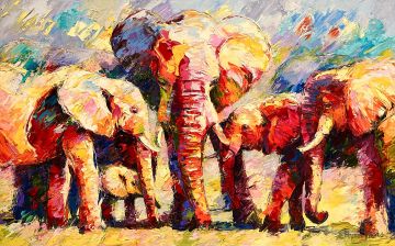 Casanova, 100x160 cm, oil on canvas, € 4250,- Paintings: Africa, Casanova, 100x160 cm, oil on canvas, € 4250,-