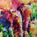 Schilderijen: Art-Prints, Brother and sister, artprint op dibond met 3 mm acrylaat,  750,-