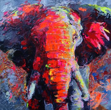 See me coming, pigmentprint op aluminium, 100x100 cm, luxe uitvoering € 1250,- Schilderijen: Art-Prints, See me coming, pigmentprint op aluminium, 100x100 cm, luxe uitvoering € 1250,-
