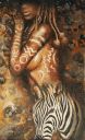 Paintings: Sold work, African Delight, oil on canvas, 80 x 130 cm